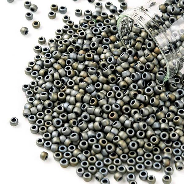 PandaHall TOHO Round Seed Beads, Japanese Seed Beads, (613) Matte Color Iris Gray, 8/0, 3mm, Hole: 1mm, about 222pcs/bottle, 10g/bottle...
PandaHall TOHO Round Seed Beads, Japanese Seed Beads, (613) Matte Color Iris Gray, 8/0, 3mm, Hole: 1mm, about 222pcs/bottle, 10g/bottle...