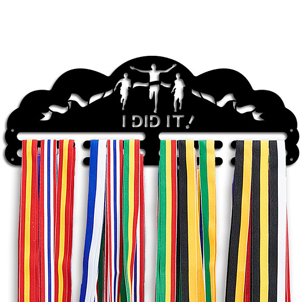 PandaHall Iron Medal Hanger Holder Display Wall Rack, 2-Line, with Screws, Black, Running, 400x150mm Iron Sports Black
PandaHall Iron Medal Hanger Holder Display Wall Rack, 2-Line, with Screws, Black, Running, 400x150mm Iron Sports Black