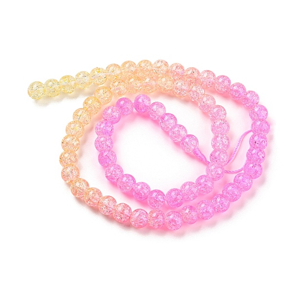 PandaHall Spray Painted Crackle Glass Beads Strands, Gradient Color, Segmented Multi-color Beads, Round, Hot Pink, 6mm, Hole: 1mm, about...
PandaHall Spray Painted Crackle Glass Beads Strands, Gradient Color, Segmented Multi-color Beads, Round, Hot Pink, 6mm, Hole: 1mm, about...