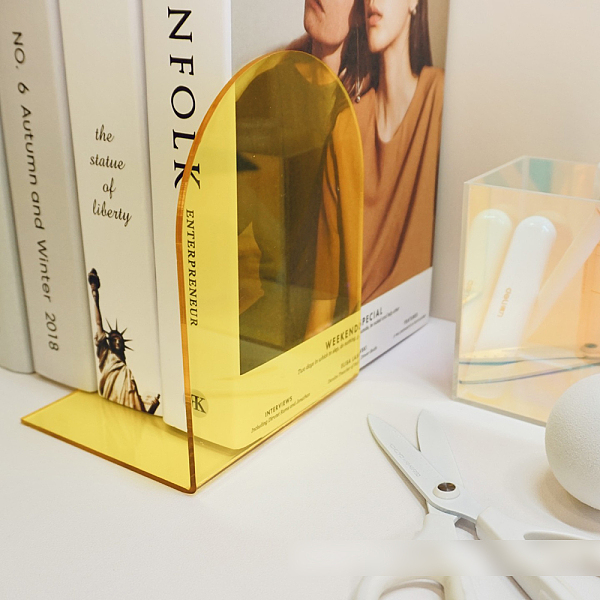 PandaHall Transparent Non-Skid Acrylic Bookend Display Stands, Desktop Heavy Duty Book Stopper for Shelves, Teachers' Day, L-Shape, Yellow...
PandaHall Transparent Non-Skid Acrylic Bookend Display Stands, Desktop Heavy Duty Book Stopper for Shelves, Teachers' Day, L-Shape, Yellow...