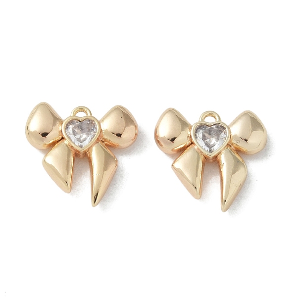 PandaHall Brass Charms, with Glass, Bowknot, Real 18K Gold Plated, Clear, 13x14x3mm, Hole: 1.4mm Brass+Glass Bowknot Clear
PandaHall Brass Charms, with Glass, Bowknot, Real 18K Gold Plated, Clear, 13x14x3mm, Hole: 1.4mm Brass+Glass Bowknot Clear