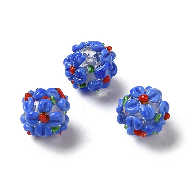 PandaHall Handmade Lampwork Beads, Flower, Royal Blue, 11~13mm, Hole: 1.2mm Lampwork Flower
PandaHall Handmade Lampwork Beads, Flower, Royal Blue, 11~13mm, Hole: 1.2mm Lampwork Flower