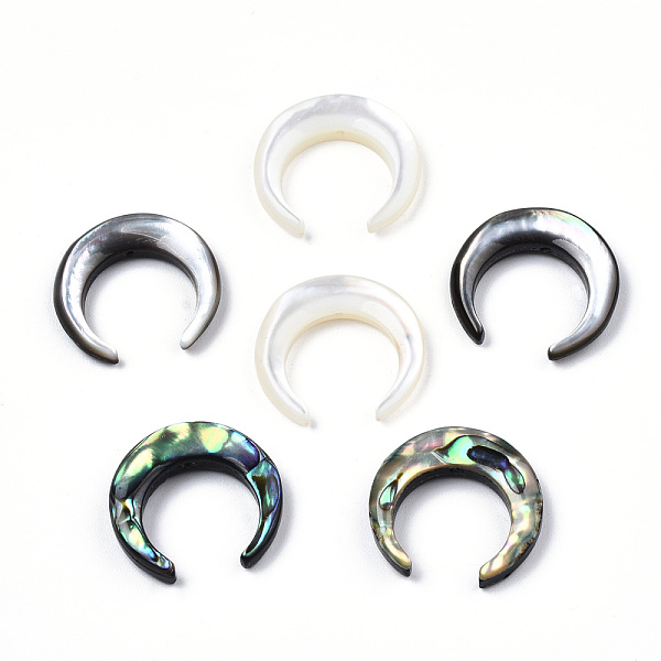 PandaHall Natural Shell Bead sets, Including Black Lip Shell & Abalone Shell/Paua Shell & White Shell, Crescent Moon, 19x20x4~4.5mm, Hole...
PandaHall Natural Shell Bead sets, Including Black Lip Shell & Abalone Shell/Paua Shell & White Shell, Crescent Moon, 19x20x4~4.5mm, Hole...