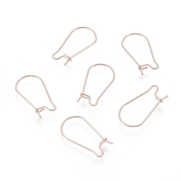 PandaHall 304 Stainless Steel Hoop Earring Findings, Kidney Ear Wire, Rose Gold, 22x11.5x0.7mm, 21 Gauge, Pin: 0.7mm 304 Stainless Steel
PandaHall 304 Stainless Steel Hoop Earring Findings, Kidney Ear Wire, Rose Gold, 22x11.5x0.7mm, 21 Gauge, Pin: 0.7mm 304 Stainless Steel