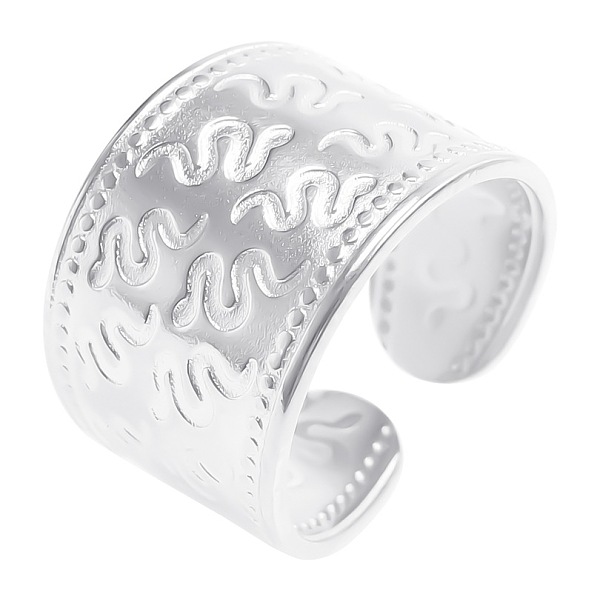 PandaHall Titanium Steel Snake Pattern Open Cuff Rings, Wide Band Rings for Men and Women, Stainless Steel Color Titanium Steel Snake
PandaHall Titanium Steel Snake Pattern Open Cuff Rings, Wide Band Rings for Men and Women, Stainless Steel Color Titanium Steel Snake