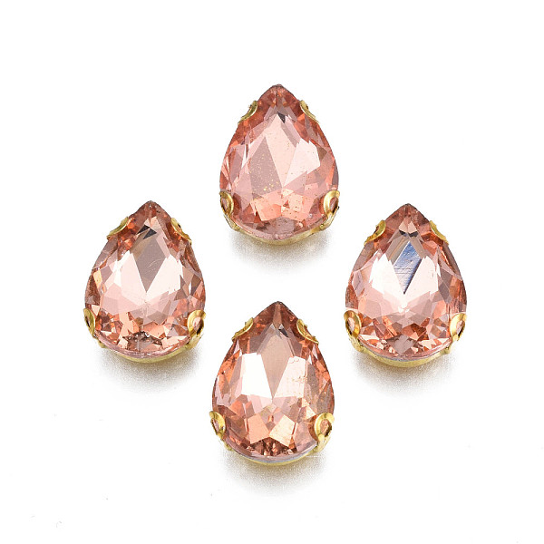 PandaHall Sew on Rhinestone, Transparent Glass Rhinestones, with Iron Prong Settings, Faceted, Teardrop, Dark Salmon, 14x10x5mm, Hole: 0.9mm...
PandaHall Sew on Rhinestone, Transparent Glass Rhinestones, with Iron Prong Settings, Faceted, Teardrop, Dark Salmon, 14x10x5mm, Hole: 0.9mm...