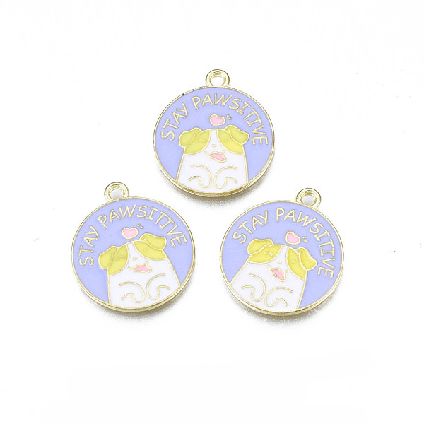 PandaHall Alloy Enamel Pendants, Cadmium Free & Lead Free, Flat Round with Dog, Pale Goldenrod, 23x20x1.5mm, Hole: 1.8mm Alloy+Enamel Flat...
PandaHall Alloy Enamel Pendants, Cadmium Free & Lead Free, Flat Round with Dog, Pale Goldenrod, 23x20x1.5mm, Hole: 1.8mm Alloy+Enamel Flat...