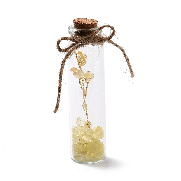 PandaHall Mini Natural Crystal & Stone Beads Wishing Bottles, with Copper Wire, for DIY Jewelry Making Home Decoration, 22x84mm Citrine...
PandaHall Mini Natural Crystal & Stone Beads Wishing Bottles, with Copper Wire, for DIY Jewelry Making Home Decoration, 22x84mm Citrine...
