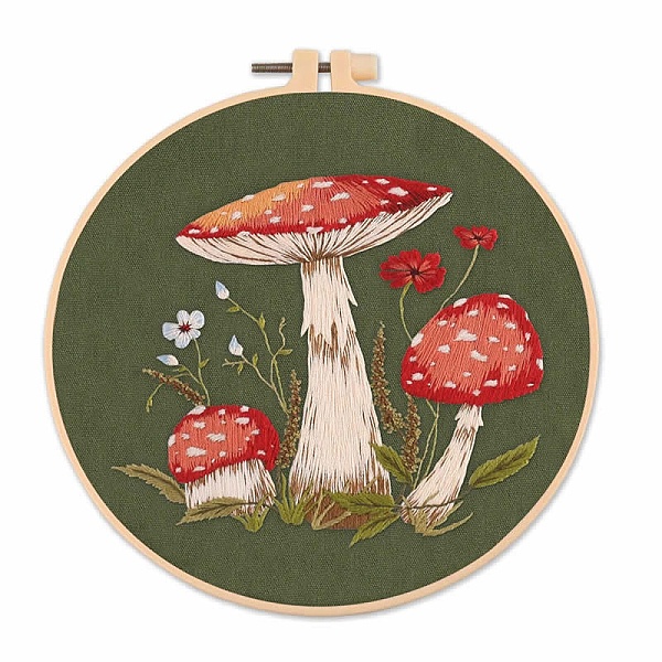 PandaHall Mushroom Pattern Embroidery Starter Kits, including Embroidery Fabric & Thread, Needle, Embroidery Hoop, Instruction Sheet, Dark...
PandaHall Mushroom Pattern Embroidery Starter Kits, including Embroidery Fabric & Thread, Needle, Embroidery Hoop, Instruction Sheet, Dark...