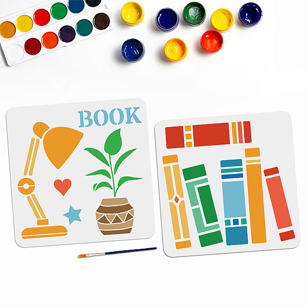 PandaHall MAYJOYDIY US 1 Set Study Theme PET Hollow Out Drawing Painting Stencils, with 1Pc Art Paint Brushes, Mixed Shapes, Stencils...
PandaHall MAYJOYDIY US 1 Set Study Theme PET Hollow Out Drawing Painting Stencils, with 1Pc Art Paint Brushes, Mixed Shapes, Stencils...