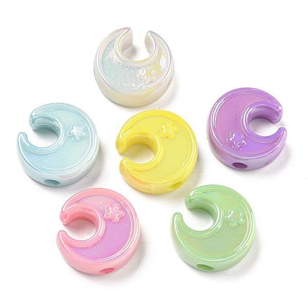 PandaHall UV Plating Iridescent Acrylic Beads, Moon, Mixed Color, 23.5x23x9mm, Hole: 2.5mm Acrylic Moon Multicolor
PandaHall UV Plating Iridescent Acrylic Beads, Moon, Mixed Color, 23.5x23x9mm, Hole: 2.5mm Acrylic Moon Multicolor
