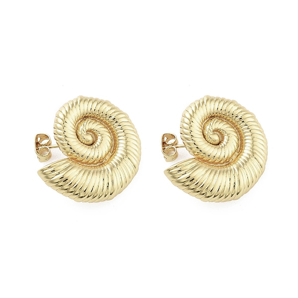 PandaHall Snail Brass Stud Earrings, Long-Lasting Plated, Lead Free & Cadmium Free, Real 18K Gold Plated, 24x25.5mm Brass Snail
PandaHall Snail Brass Stud Earrings, Long-Lasting Plated, Lead Free & Cadmium Free, Real 18K Gold Plated, 24x25.5mm Brass Snail