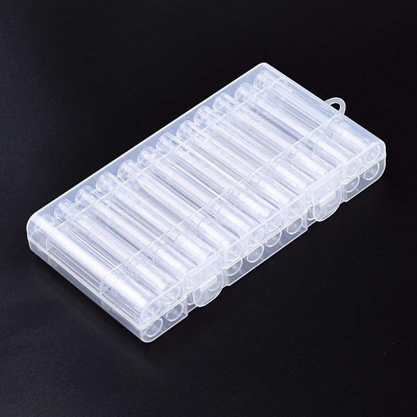 PandaHall Rectangle Polystyrene Bead Storage Containers, with 24Pcs Tube Containers, for Jewelry Beads Small Accessories, Clear, 185x93x28mm...
PandaHall Rectangle Polystyrene Bead Storage Containers, with 24Pcs Tube Containers, for Jewelry Beads Small Accessories, Clear, 185x93x28mm...