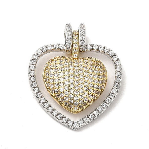 PandaHall Brass Micro Pave Cubic Zirconia Pendants, Lead Free & Cadmium Free, Long-Lasting Plated, Heart, Gunmetal & Platinum, 26.5x24x6.5mm..., Clear
PandaHall Brass Micro Pave Cubic Zirconia Pendants, Lead Free & Cadmium Free, Long-Lasting Plated, Heart, Gunmetal & Platinum, 26.5x24x6.5mm..., Clear