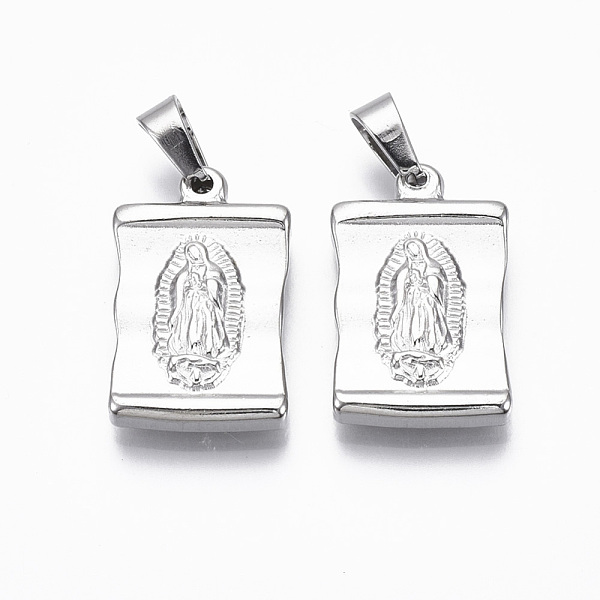 PandaHall 304 Stainless Steel Lady of Guadalupe Pendants, Rectangle with Virgin Mary & Cross, Stainless Steel Color, 24x15x3.5mm, Hole...
PandaHall 304 Stainless Steel Lady of Guadalupe Pendants, Rectangle with Virgin Mary & Cross, Stainless Steel Color, 24x15x3.5mm, Hole...