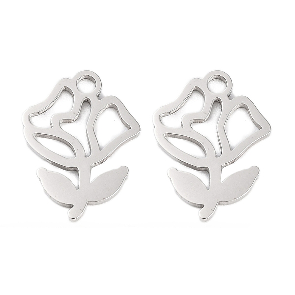 PandaHall 316 Stainless Steel Charms, Laser Cut, Stainless Steel Color, Flower, 14x10.5x1mm, Hole: 1.5mm 316 Surgical Stainless Steel Flower
PandaHall 316 Stainless Steel Charms, Laser Cut, Stainless Steel Color, Flower, 14x10.5x1mm, Hole: 1.5mm 316 Surgical Stainless Steel Flower