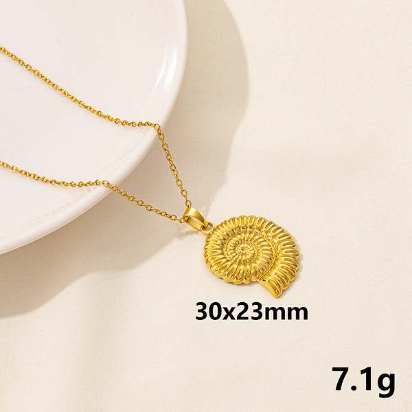 PandaHall Stainless Steel Shell Pendant Necklaces, Cable Chain Necklaces Stainless Steel
PandaHall Stainless Steel Shell Pendant Necklaces, Cable Chain Necklaces Stainless Steel