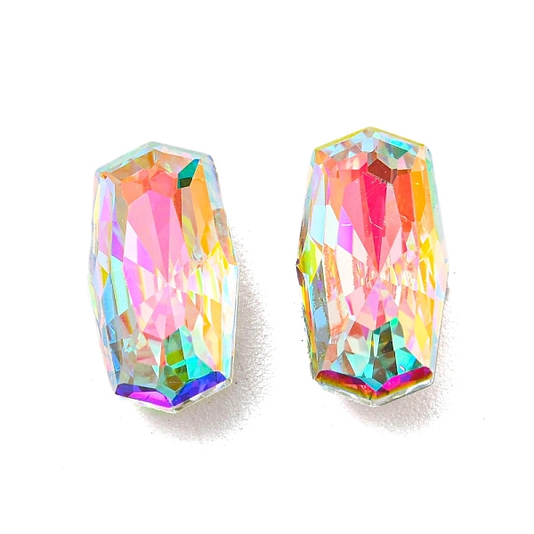 PandaHall Glass Rhinestone Cabochons, Point Back & Back Plated, Faceted, Rectangle, Crystal AB, 12x6.4x4.5mm Glass Rhinestone Rectangle..., Clear
PandaHall Glass Rhinestone Cabochons, Point Back & Back Plated, Faceted, Rectangle, Crystal AB, 12x6.4x4.5mm Glass Rhinestone Rectangle..., Clear