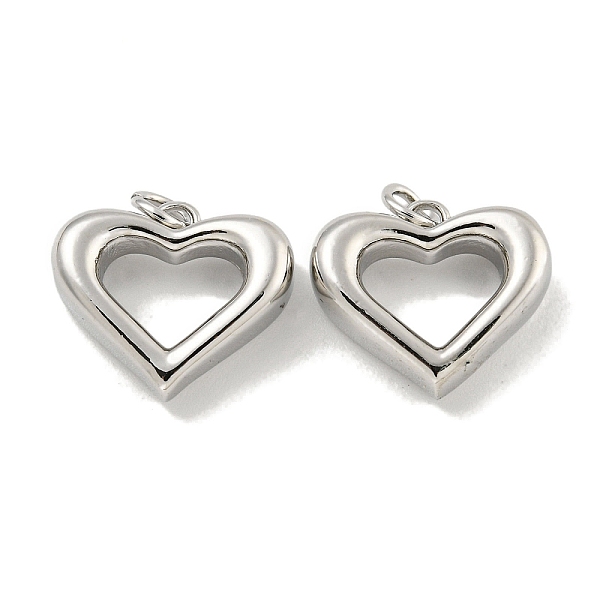 PandaHall Brass Pendants, with Jump Rings, Cadmium Free & Lead Free, Long-Lasting Plated, Heart, Platinum, 15x17x5mm, Hole: 3mm Brass Heart
PandaHall Brass Pendants, with Jump Rings, Cadmium Free & Lead Free, Long-Lasting Plated, Heart, Platinum, 15x17x5mm, Hole: 3mm Brass Heart
