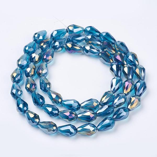 PandaHall Electroplate Glass Beads Strands, AB Color Plated, Faceted Teardrop, Deep Sky Blue, 15x10mm, Hole: 1mm, 50pcs/strand, 27.1 inch...
PandaHall Electroplate Glass Beads Strands, AB Color Plated, Faceted Teardrop, Deep Sky Blue, 15x10mm, Hole: 1mm, 50pcs/strand, 27.1 inch...
