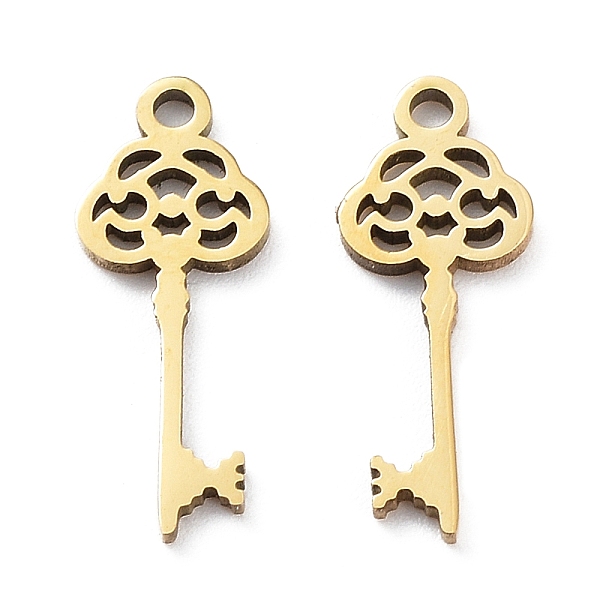 PandaHall Ion Plating(IP) 316L Surgical Stainless Steel Pendants, Key Charm, Real 18K Gold Plated, 17x6.5x1mm, Hole: 1.2mm 316L Surgical...
PandaHall Ion Plating(IP) 316L Surgical Stainless Steel Pendants, Key Charm, Real 18K Gold Plated, 17x6.5x1mm, Hole: 1.2mm 316L Surgical...