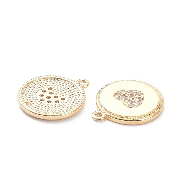 PandaHall Brass Micro Pave Clear Cubic Zirconia Pendants, Long-Lasting Plated, Flat Round with Heart, Real 14K Gold Plated, 16x14x1.5mm...
PandaHall Brass Micro Pave Clear Cubic Zirconia Pendants, Long-Lasting Plated, Flat Round with Heart, Real 14K Gold Plated, 16x14x1.5mm...