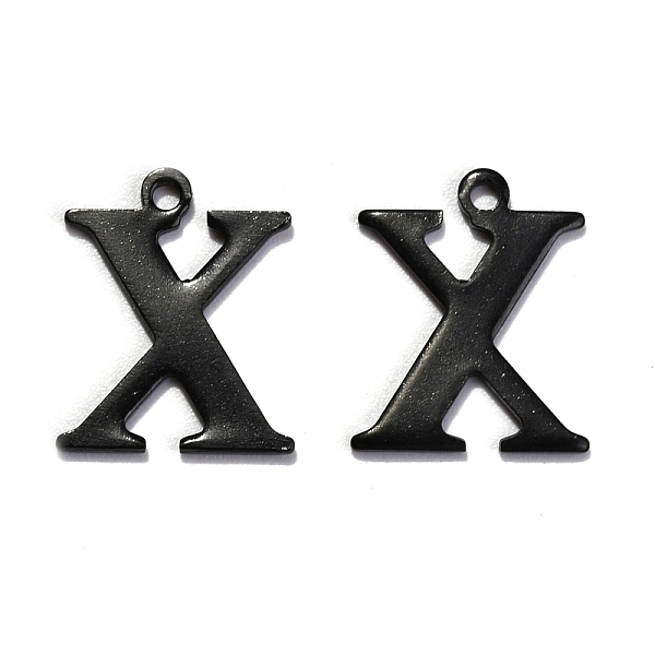 PandaHall 304 Stainless Steel Alphabet Charms, Electrophoresis Black, Letter.X, 12x10x1mm, Hole: 1mm 304 Stainless Steel Letter X
PandaHall 304 Stainless Steel Alphabet Charms, Electrophoresis Black, Letter.X, 12x10x1mm, Hole: 1mm 304 Stainless Steel Letter X