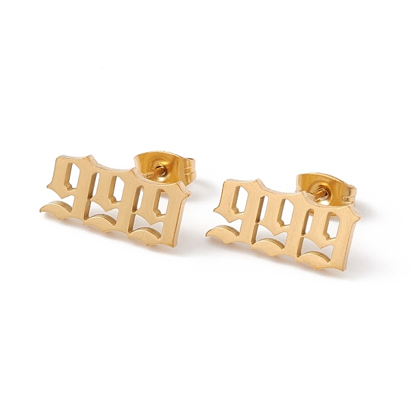 PandaHall Angel Number Earrings, 304 Stainless Steel Stud Earrings for Women, Num.9, 7x15mm, Pin: 0.7mm 304 Stainless Steel Number
PandaHall Angel Number Earrings, 304 Stainless Steel Stud Earrings for Women, Num.9, 7x15mm, Pin: 0.7mm 304 Stainless Steel Number