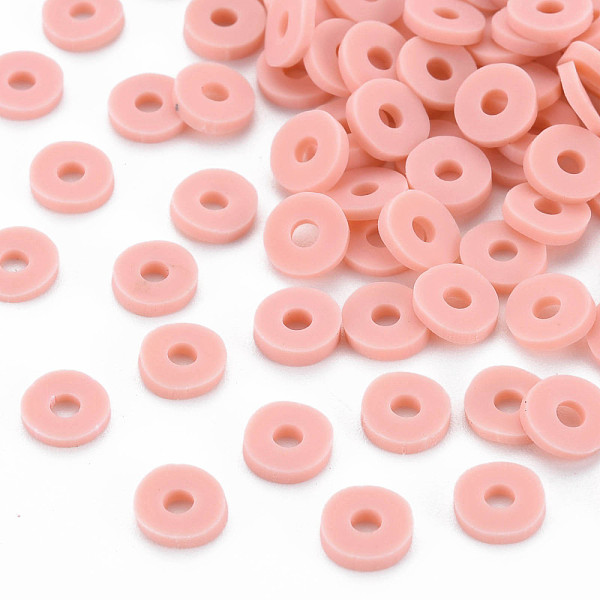PandaHall Handmade Polymer Clay Beads, Disc/Flat Round, Heishi Beads, Pink, 6x1mm, Hole: 2mm, about 23500pcs/1000g Polymer Clay Disc Pink
PandaHall Handmade Polymer Clay Beads, Disc/Flat Round, Heishi Beads, Pink, 6x1mm, Hole: 2mm, about 23500pcs/1000g Polymer Clay Disc Pink