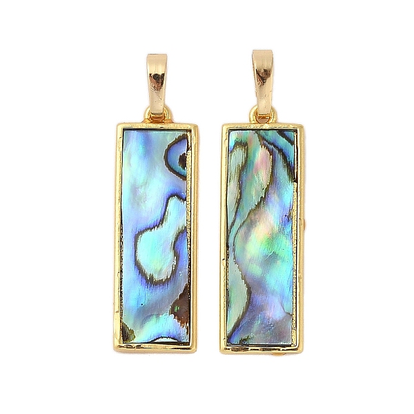 PandaHall Rack Plating Natural Paua Shell Pendants, Rectangle Brass Charms, Long-Lasting Plated, Real 18K Gold Plated, 27.5x9x3mm, Hole...
PandaHall Rack Plating Natural Paua Shell Pendants, Rectangle Brass Charms, Long-Lasting Plated, Real 18K Gold Plated, 27.5x9x3mm, Hole...