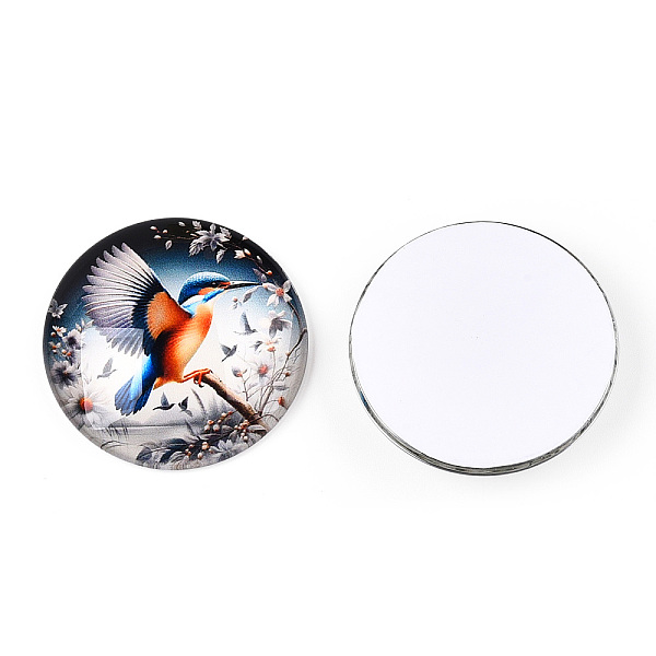 PandaHall Glass Cabochons, Half Round,, Flower and Bird Pattern, Colorful, 35x9mm Glass Half Round Multicolor
PandaHall Glass Cabochons, Half Round,, Flower and Bird Pattern, Colorful, 35x9mm Glass Half Round Multicolor