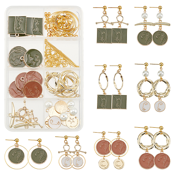 PandaHall SUNNYCLUE Face Pattern Enamel Charm Dangle Earring Making Kit, Including Alloy Links & Pendants, Brass Links & Pin & Ball Post Ear..., Multicolor
PandaHall SUNNYCLUE Face Pattern Enamel Charm Dangle Earring Making Kit, Including Alloy Links & Pendants, Brass Links & Pin & Ball Post Ear..., Multicolor