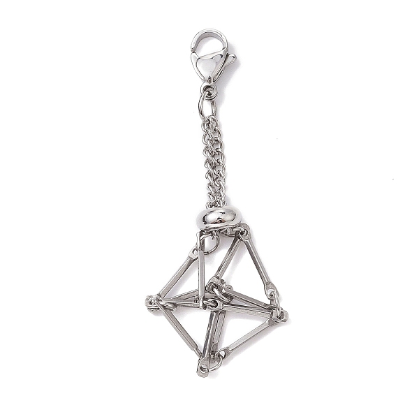 PandaHall Brass Macrame Pouch Empty Stone Holder Pendant Decoration, with 304 Stainless Steel Clasps, Platinum, 55mm Brass Others
PandaHall Brass Macrame Pouch Empty Stone Holder Pendant Decoration, with 304 Stainless Steel Clasps, Platinum, 55mm Brass Others
