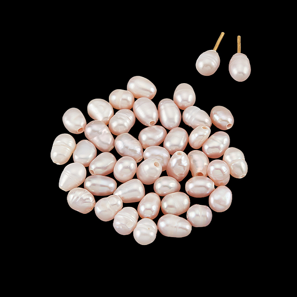 PandaHall Natural Cultured Freshwater Pearl Beads, Half Drilled Hole, Rice, Purple, 6.5~7.5x5~5.5mm, Hole: 1mm, 40pcs/box Pearl Rice Purple
PandaHall Natural Cultured Freshwater Pearl Beads, Half Drilled Hole, Rice, Purple, 6.5~7.5x5~5.5mm, Hole: 1mm, 40pcs/box Pearl Rice Purple