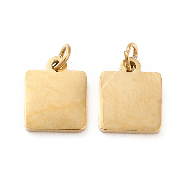 PandaHall Ion Plating(IP) 304 Stainless Steel Charms, with Jump Ring, Square, Real 14K Gold Plated, 7.5x6x0.8mm, Hole: 2mm 304 Stainless...
PandaHall Ion Plating(IP) 304 Stainless Steel Charms, with Jump Ring, Square, Real 14K Gold Plated, 7.5x6x0.8mm, Hole: 2mm 304 Stainless...