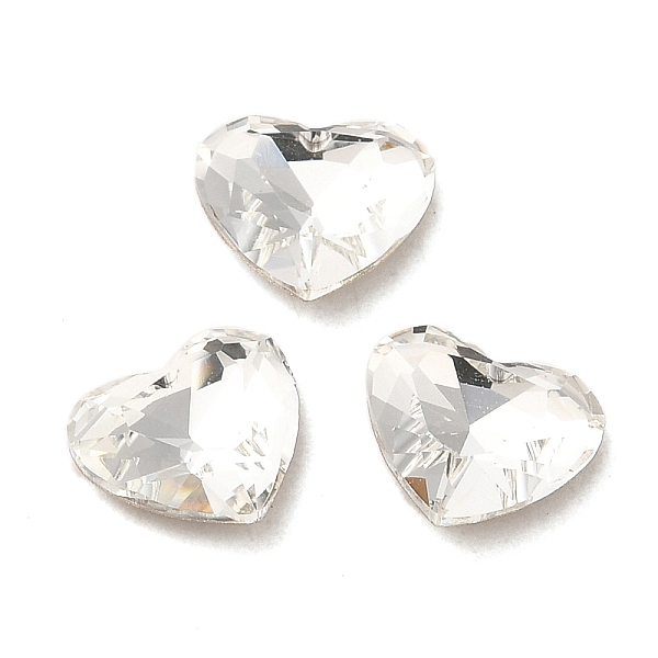 PandaHall Glass Rhinestone Cabochons, Point Back & Back Plated, Faceted, Heart, Crystal, 7x8x3mm Glass Rhinestone Heart Clear
PandaHall Glass Rhinestone Cabochons, Point Back & Back Plated, Faceted, Heart, Crystal, 7x8x3mm Glass Rhinestone Heart Clear