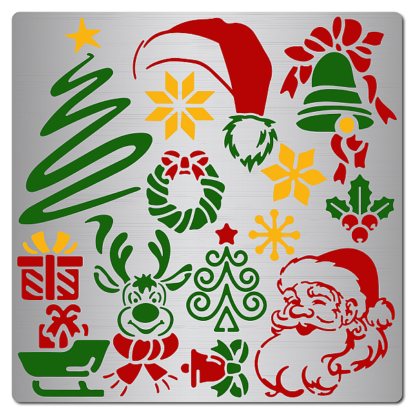 PandaHall GORGECRAFT 6.3 Inch Christmas Themed Metal Stencil Engraving Stencils Santa Claus Bells Pattern Painting Template Journal Tool for...
PandaHall GORGECRAFT 6.3 Inch Christmas Themed Metal Stencil Engraving Stencils Santa Claus Bells Pattern Painting Template Journal Tool for...