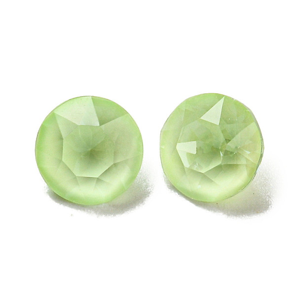PandaHall Glass Rhinestone Cabochons, Point Back & Back Plated, Faceted, Round, Chrysolite, 6x4.5mm Glass Rhinestone Round Green
PandaHall Glass Rhinestone Cabochons, Point Back & Back Plated, Faceted, Round, Chrysolite, 6x4.5mm Glass Rhinestone Round Green