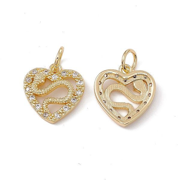 PandaHall Brass Micro Pave Cubic Zirconia Pendant, with Glass & Jump Ring, Real 18K Gold Plated, Heart with Snake Charm, Clear, 3.5x13x3mm...
PandaHall Brass Micro Pave Cubic Zirconia Pendant, with Glass & Jump Ring, Real 18K Gold Plated, Heart with Snake Charm, Clear, 3.5x13x3mm...
