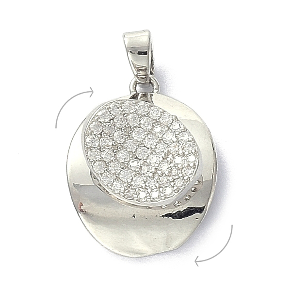 PandaHall Brass Micro Pave Clear Cubic Zirconia Pendants, Rotatable, Oval, Platinum, 19.5x15x10mm, Hole: 4x2.5mm Brass+Cubic Zirconia Oval...
PandaHall Brass Micro Pave Clear Cubic Zirconia Pendants, Rotatable, Oval, Platinum, 19.5x15x10mm, Hole: 4x2.5mm Brass+Cubic Zirconia Oval...