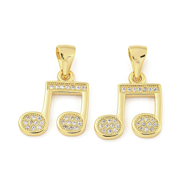 PandaHall Brass Micro Pave Clear Cubic Zirconia Pendants, Musical Note, Real 18K Gold Plated, 16.5x15x2mm, Hole: 6x3.5mm Brass+Cubic...
PandaHall Brass Micro Pave Clear Cubic Zirconia Pendants, Musical Note, Real 18K Gold Plated, 16.5x15x2mm, Hole: 6x3.5mm Brass+Cubic...