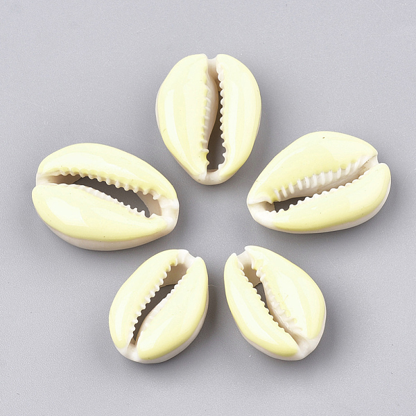 PandaHall Cowrie Shell Beads, with Enamel, No Hole/Undrilled, Light Khaki, 20~26x13~18x5~7mm Cowrie Shell Shell Shape
PandaHall Cowrie Shell Beads, with Enamel, No Hole/Undrilled, Light Khaki, 20~26x13~18x5~7mm Cowrie Shell Shell Shape