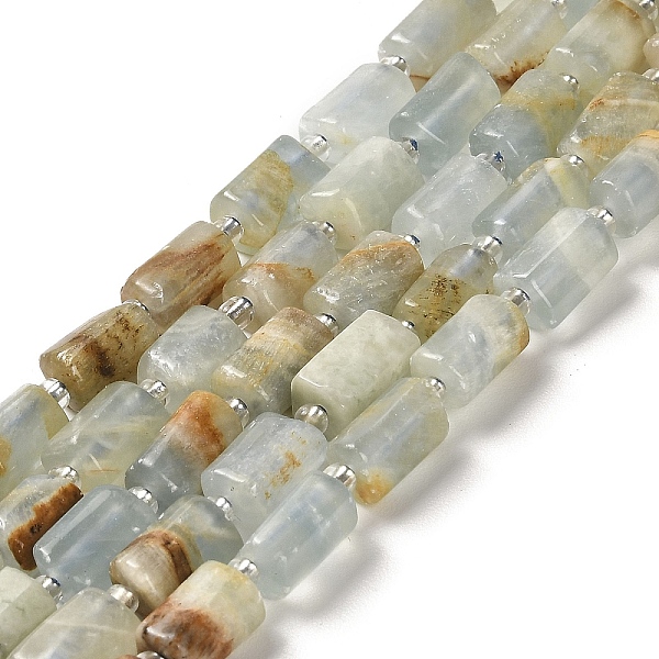 PandaHall Natural Blue Calcite Beads Strands, with Seed Beads, Faceted, Column, 8.5~11x5.5~6.5mm, Hole: 1mm, about 14~15pcs/strand, 7.48''...
PandaHall Natural Blue Calcite Beads Strands, with Seed Beads, Faceted, Column, 8.5~11x5.5~6.5mm, Hole: 1mm, about 14~15pcs/strand, 7.48''...