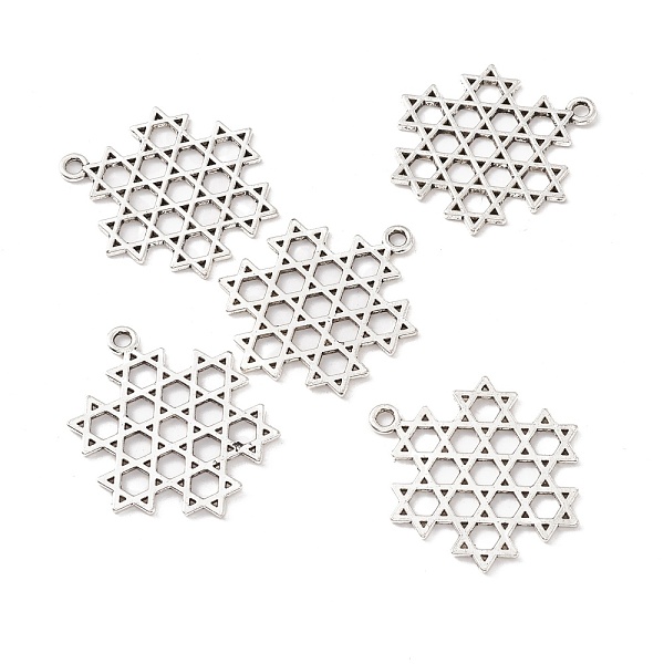 PandaHall Tibetan Style Alloy Pendants, Star of David, Antique Silver, 39x30.5x1.5mm, Hole: 2.5mm Alloy Star
PandaHall Tibetan Style Alloy Pendants, Star of David, Antique Silver, 39x30.5x1.5mm, Hole: 2.5mm Alloy Star