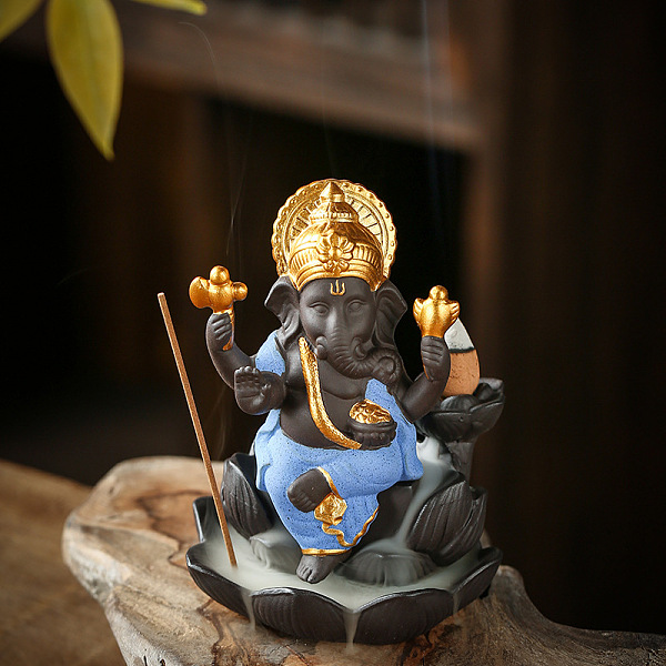 PandaHall Porcelain Incense Burners, Ganesha Incense Holders, Home Office Teahouse Zen Buddhist Supplies, Light Blue, 90x120mm Porcelain...
PandaHall Porcelain Incense Burners, Ganesha Incense Holders, Home Office Teahouse Zen Buddhist Supplies, Light Blue, 90x120mm Porcelain...