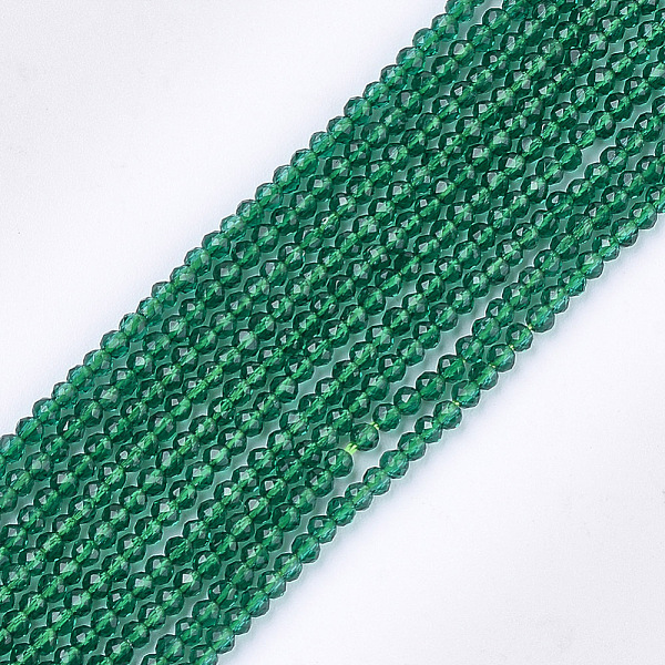 PandaHall Synthetic Quartz Crystal Beads Strands, Dyed, Faceted, Star Cut Round Beads, Green, 2mm, Hole: 0.5mm, about 215pcs/strand, 14.7...
PandaHall Synthetic Quartz Crystal Beads Strands, Dyed, Faceted, Star Cut Round Beads, Green, 2mm, Hole: 0.5mm, about 215pcs/strand, 14.7...