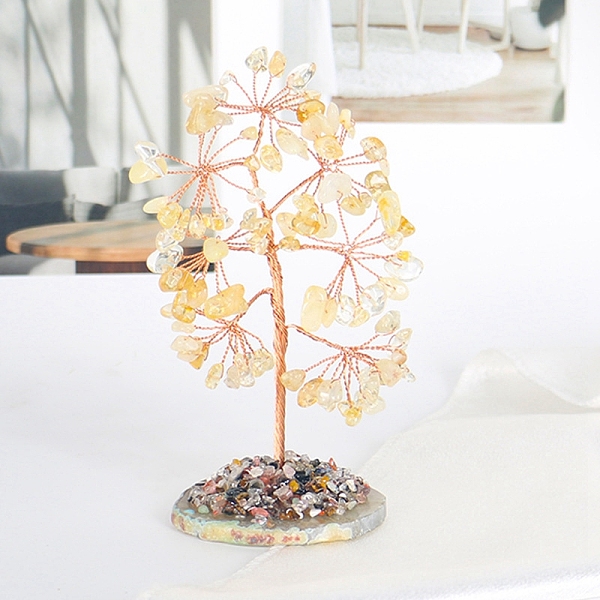 PandaHall Natural Citrine Chips Tree Decorations, Agate Plate Base Copper Wire Feng Shui Energy Stone Gift for Home Decoration, 60x125mm...
PandaHall Natural Citrine Chips Tree Decorations, Agate Plate Base Copper Wire Feng Shui Energy Stone Gift for Home Decoration, 60x125mm...