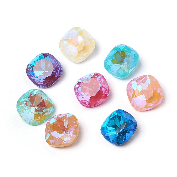PandaHall Glass Rhinestone Cabochons, Mocha Fluorescent Style, Pointed Back, Faceted, Square, Mixed Color, 14x14x6.5mm Glass Rhinestone..., Multicolor
PandaHall Glass Rhinestone Cabochons, Mocha Fluorescent Style, Pointed Back, Faceted, Square, Mixed Color, 14x14x6.5mm Glass Rhinestone..., Multicolor