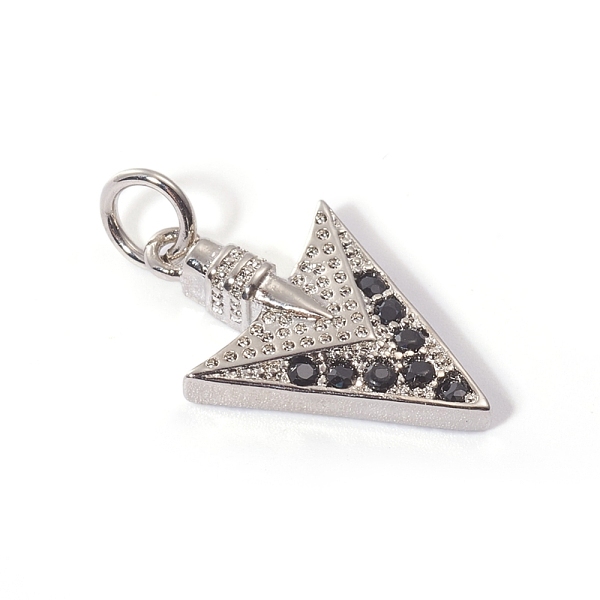 PandaHall Brass Micro Pave Cubic Zirconia Pendants, with Jump Rings, Arrow, Black, Mixed Color, 18x11.5x3mm, Hole: 3mm Brass+Cubic Zirconia...
PandaHall Brass Micro Pave Cubic Zirconia Pendants, with Jump Rings, Arrow, Black, Mixed Color, 18x11.5x3mm, Hole: 3mm Brass+Cubic Zirconia...