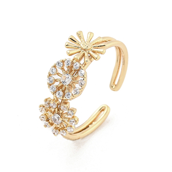 PandaHall Brass Micro Pave Cubic Zirconia Cuff Rings, Flower Open Rings for Women, Long-Lasting Plated, Golden, Adjustable Brass+Cubic..., Clear
PandaHall Brass Micro Pave Cubic Zirconia Cuff Rings, Flower Open Rings for Women, Long-Lasting Plated, Golden, Adjustable Brass+Cubic..., Clear
